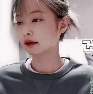 😐 갹 여자, 사람, 한국, 얼굴, 표정 telegram sticker