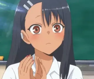 🧐 Nagatoro Don't Toy with Me, Miss Nagatoro อนิเมะ, ผู้หญิง, น่ารัก, ตัวละคร, อย่ามารังแกฉันนะ นางาโทโระ, สีหน้า, มังงะ whatsapp sticker