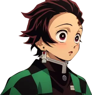 😳 Tanjiro Kamado Demon Slayer anime, manga, demon slayer, tanjiro, character telegram sticker