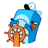 Captain Whale telegram stickers