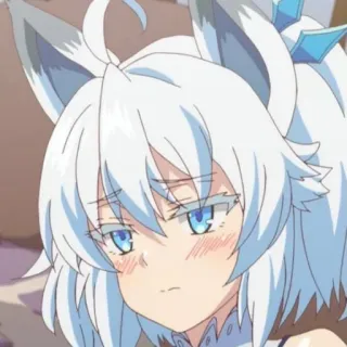 😔 Anime, Gadis rubah, Imut, Malu, Memerah telegram sticker