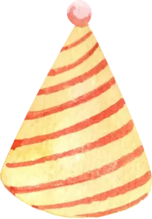 🥳 Partyhut, Geburtstag, Feier, Hut, Party whatsapp sticker