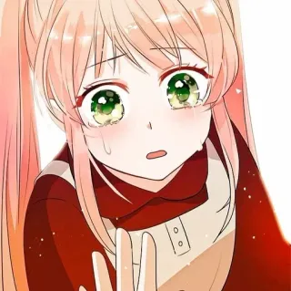 🍉 anime, sad, girl, crying, tears, manga telegram sticker