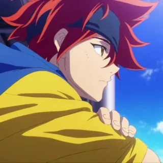 🥢 Reki Kyan SK8 the Infinity Anime, SK8 the Infinity, Reki Kyan, rote Haare, Animation, Skateboard telegram sticker
