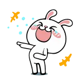 😂 Hase, lachen, zeigen, Emoticon, Sticker telegram sticker