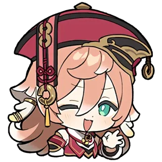 👌 Yanfei Genshin Impact Anime, Videospiel, Genshin Impact, Yanfei, Süß, Kawaii whatsapp sticker