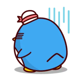 😑 penguin, cartoon, cute, animal, sticker telegram sticker