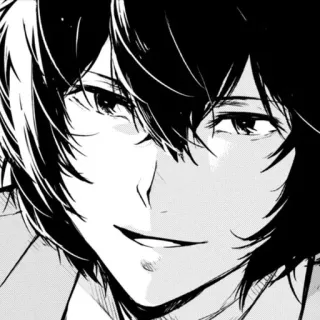 🐁 Anime, Manga, Portret, Cartoon, Lachend, Illustratie telegram sticker