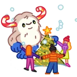 Yeti on Holidays whatsapp stickers