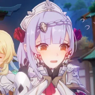 🏮 Noelle Genshin Impact Anime, Jeu, Noëlle, Genshin Impact, mignon, Personnage whatsapp sticker