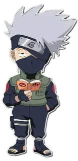 😒 Kakashi Hatake Naruto anime, cartoon, character, Kakashi, ninja telegram sticker