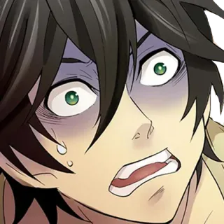 😨 Anime, Manga, Ausdruck, Schock, Angst, Charakter, Besorgt whatsapp sticker