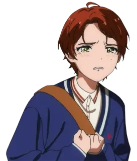 🥺 Anime, Cartoon, Traurig, Besorgt, Figur, Digitale Kunst, Illustration telegram sticker