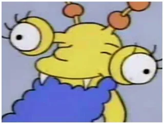 🤢 Maggie Simpson The Simpsons cartoon, animation, character, funny, parody telegram sticker