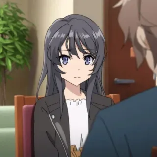 ☁️ Mai Sakurajima Rascal Does Not Dream of Bunny Girl Senpai Anime, Fille, Sakurajima, Mai, Bunny Girl telegram sticker