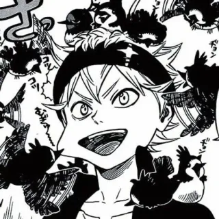 🌟 Asta Black Clover Аниме, Манга, Аста, Чёрный клевер, Птицы telegram sticker