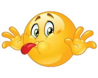 😜 Émoji, Visage, Langue, Drôle, Idiot, Dessin animé whatsapp sticker