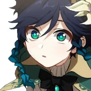 😧 Venti Genshin Impact venti, genshin impact, anime, videogame telegram sticker