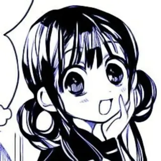 🫐 Anime, Manga, Cartone animato, Personaggio, Ragazza, Carino, Illustrazione telegram sticker