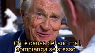 🧐 Chi è causa del suo mal, compianga sé stesso. telegram sticker