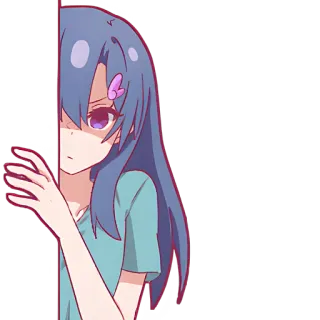 🫣 Anime, Manga, Kartun, Gadis, Karakter, Lucu, Ilustrasi telegram sticker