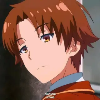 🌟 Ayanokoji Kiyotaka Classroom of the Elite SHOICHI ICONS Anime, Classroom of the Elite, Ayanokoji, Kiyotaka, Animé, Portrait whatsapp sticker