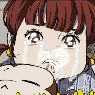 🌟 piangere, triste, ragazza, cartone animato, lacrime telegram sticker