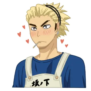 🥰 坂ノ下 anime, cute, blush, lolli telegram sticker