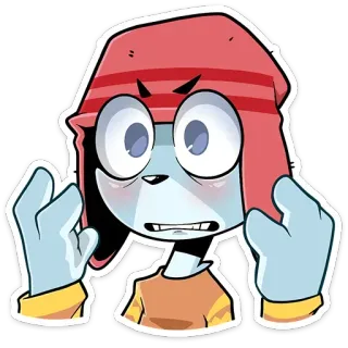 😱 Kartun, Karakter, Marah, Ilustrasi, Seni digital, Stiker telegram sticker