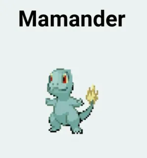 🆘 Charmander Pokemon Mamander charmander, pokemon, parodi, lucu, imut telegram sticker