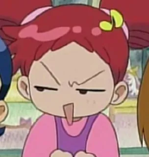 😏 anime, cartoon, character, angry telegram sticker