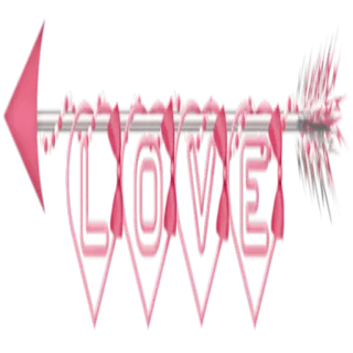❤️ LOVE 爱, 心, 箭头, 情人节, 粉色, 浪漫, 情人节 telegram sticker