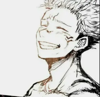 🕷 Yuji Itadori Jujutsu Kaisen Anime, Manga, Sorriso, Felice, Shonen telegram sticker