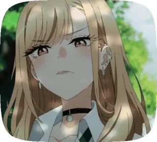 ๐ Marin Kitagawa My Dress-Up Darling Anime, Cartone animato, Bionda, Ragazza, Carina telegram sticker