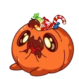 🍫 schattig, cartoon, personage, blob, snoep, snoepgoed, dessert telegram sticker