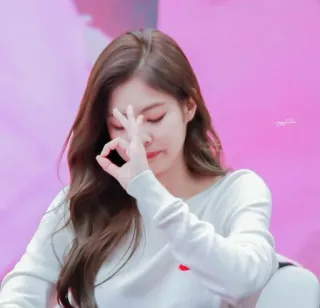 👍 girl, woman, hand gesture, circle game, ok sign telegram sticker