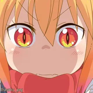 🤨 Kanna Kamui Miss Kobayashi's Dragon Maid telegram sticker
