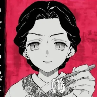 😈 根治 femme, baguettes, asiatique, animé, nourriture whatsapp sticker