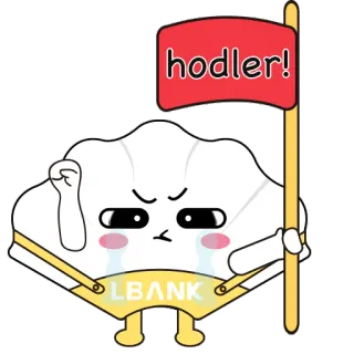 ✊ hodler! cripto, hodl, criptomoneda, LBANK, finanzas, trading telegram sticker