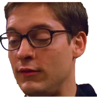 😞 Peter Parker Spider-Man Tobey Maguire, Peter Parker, Spider-Man, film, mème telegram sticker