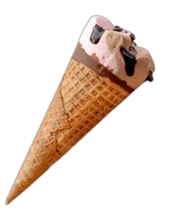 😃 lody, deser, jedzenie, rożek, słodkie, przysmak telegram sticker