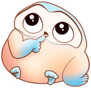 ❓ Kreskówka, Naklejka, Zwierzę, Słodki, Dziecko telegram sticker
