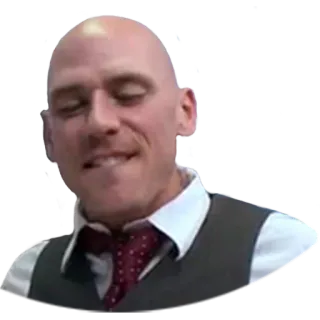 😊 Johnny Sins ดาราหนังผู้ใหญ่, หัวล้าน, ผู้ชาย, สูท, นักแสดง telegram sticker