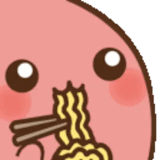 🍜 еда, рамен, лапша, милый, каваий, еда telegram sticker