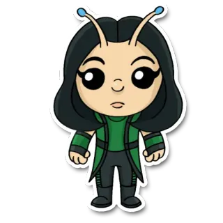 😳 Mantis Guardians of the Galaxy Mantis, Marvel, sticker, character, superhero, Guardians of the Galaxy telegram sticker