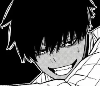 😏 Animé, Manga, Sourire narquois, Expression, Personnage telegram sticker