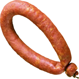 🍖 ไส้กรอก, อาหาร, เนื้อ, ไส้กรอกวง, หมู telegram sticker