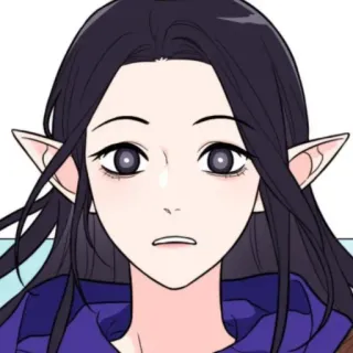 🔖 Elfo, Fantasía, Personaje, Anime whatsapp sticker