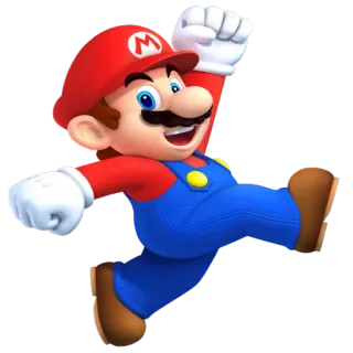 🚶 Mario video game, mario, nintendo, super mario, personagem, desenho animado, jogo telegram sticker