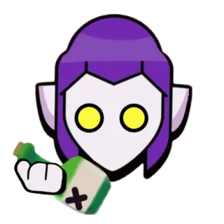 🍾 Mortis Brawl Stars brawl stars, mortis, video game, mobile game whatsapp sticker